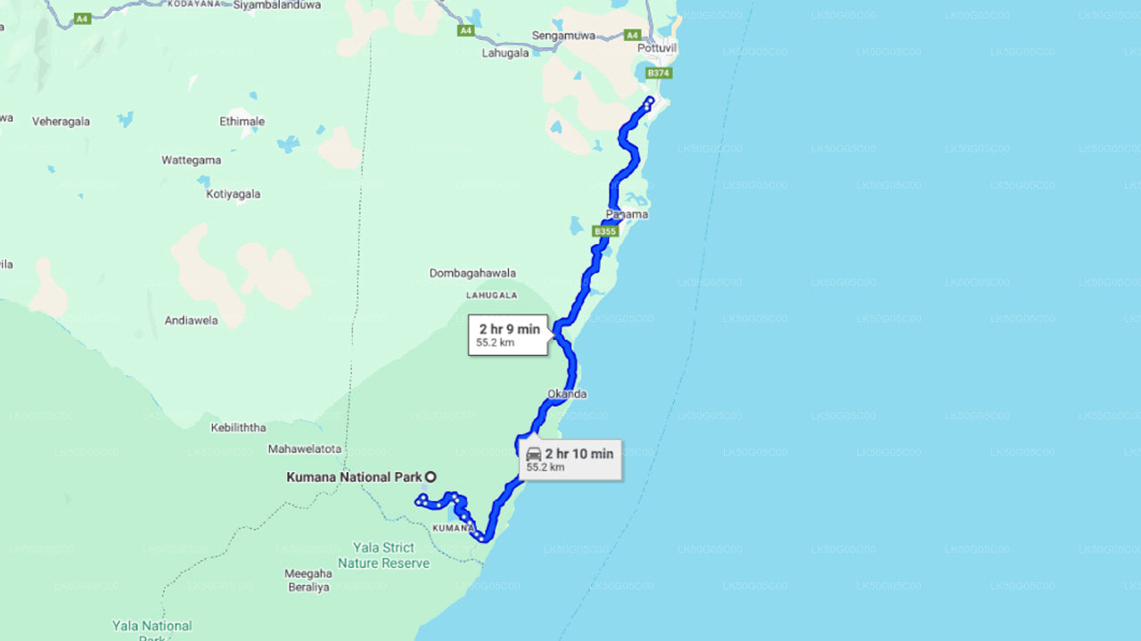 Kumana National Park Safari fra Arugam Bay