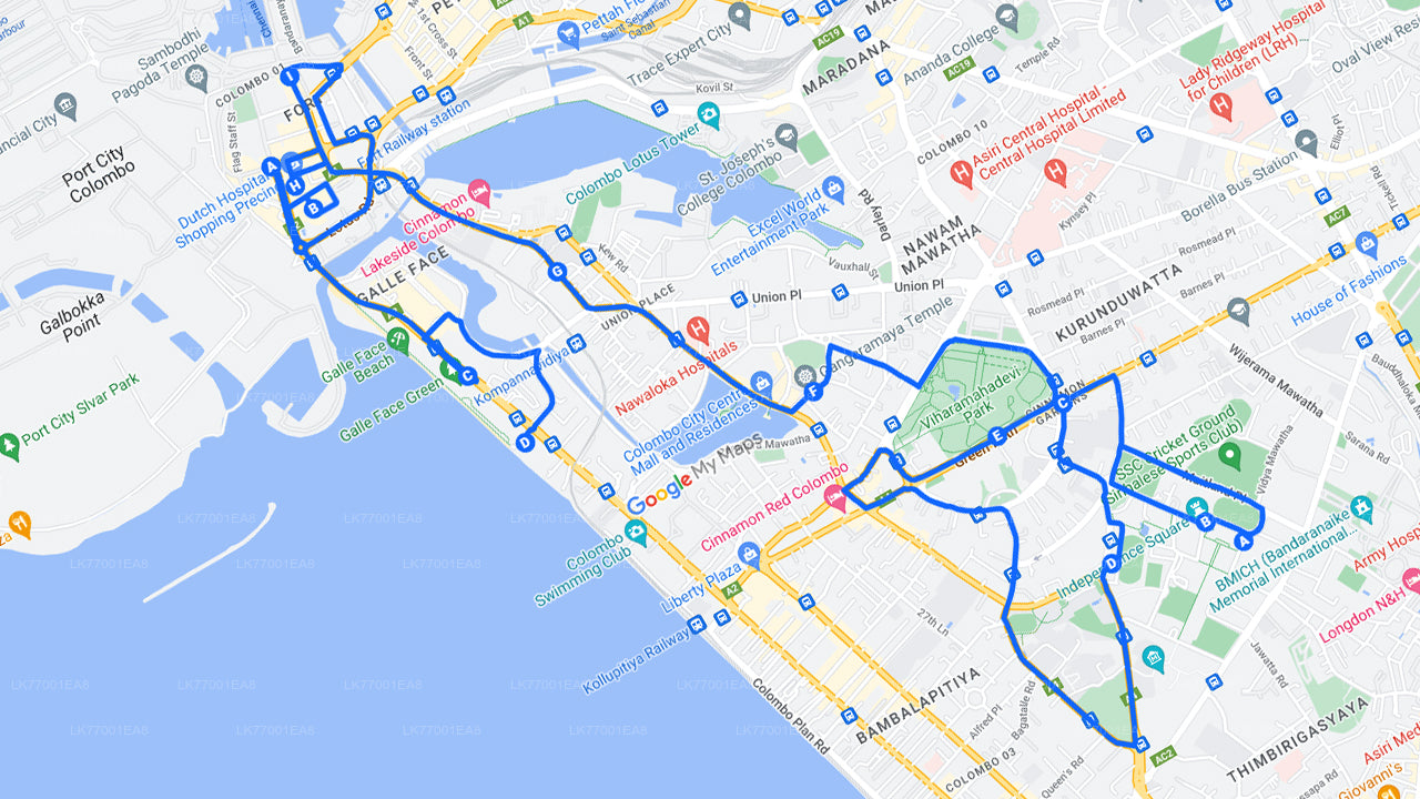 Luksus aften cykeltur i Colombo