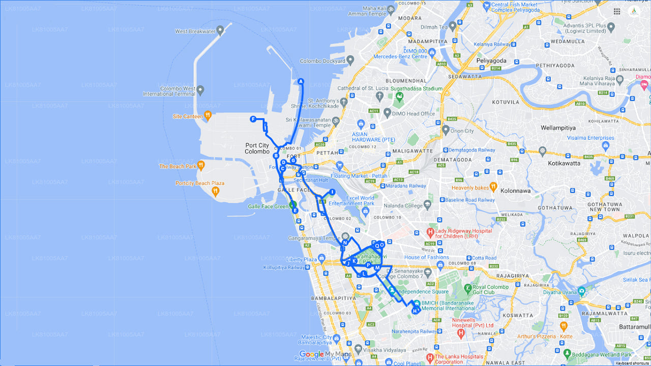 Colombo City Tour fra Colombo Havn