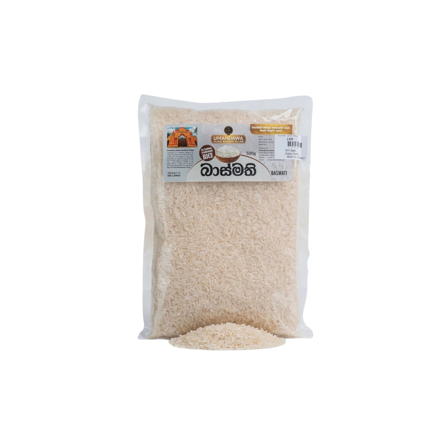 Umandawa White Basmathi Rice (500g)