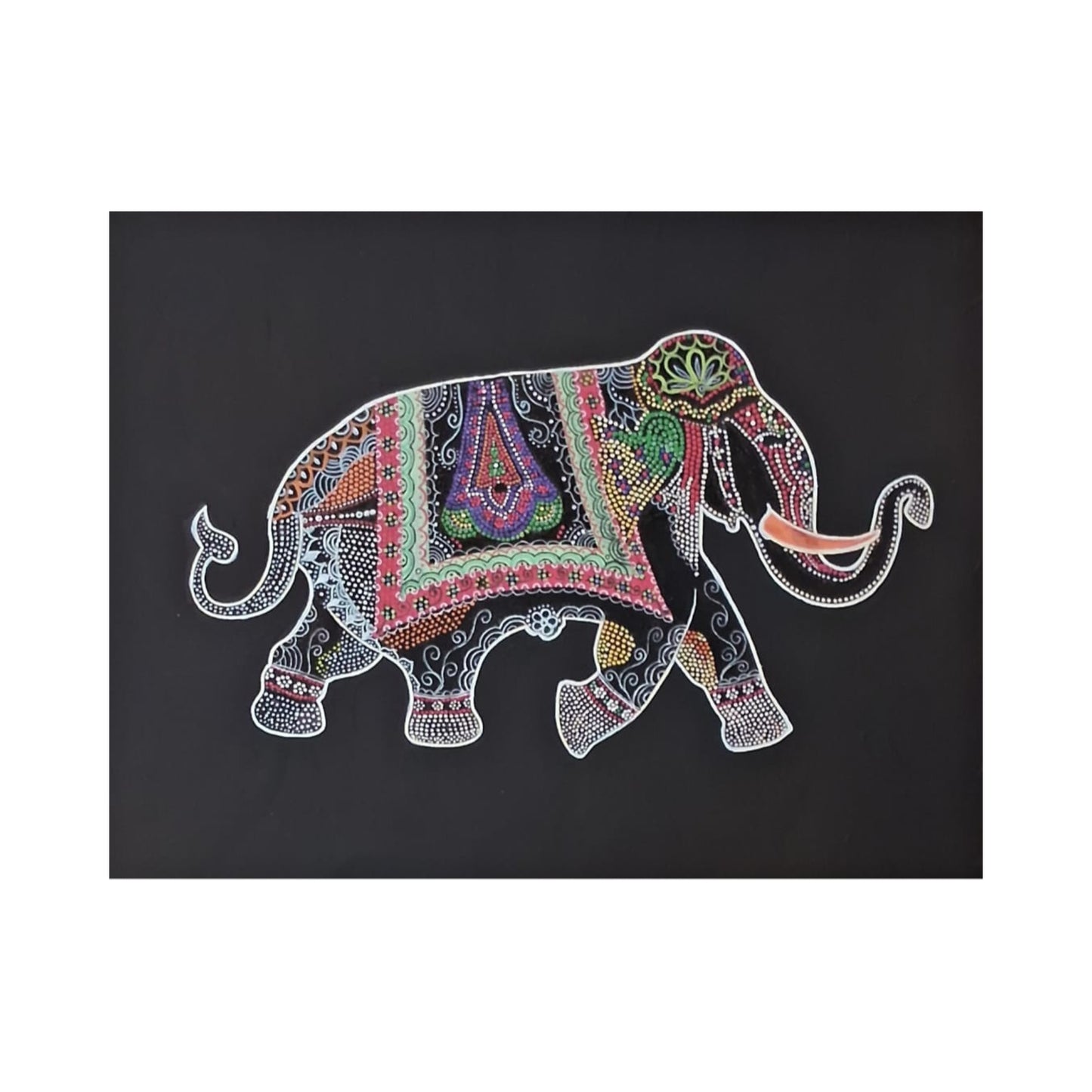 Lakpura® Majestætisk Elefant Vægkunst
