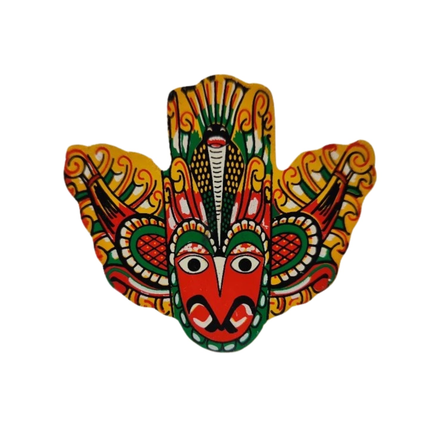 Sri Lankas Gurulu Raksha Mask Køleskab Magnet