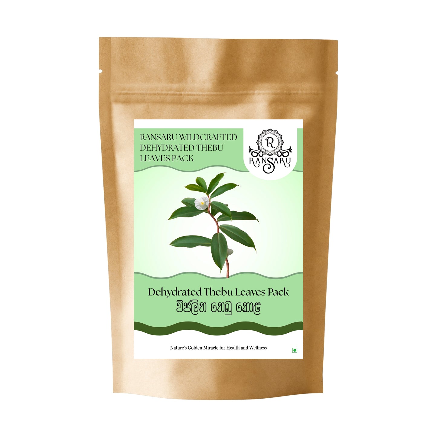 Ransaru Wildcrafted Dehydrerede Thebu-bladepakke