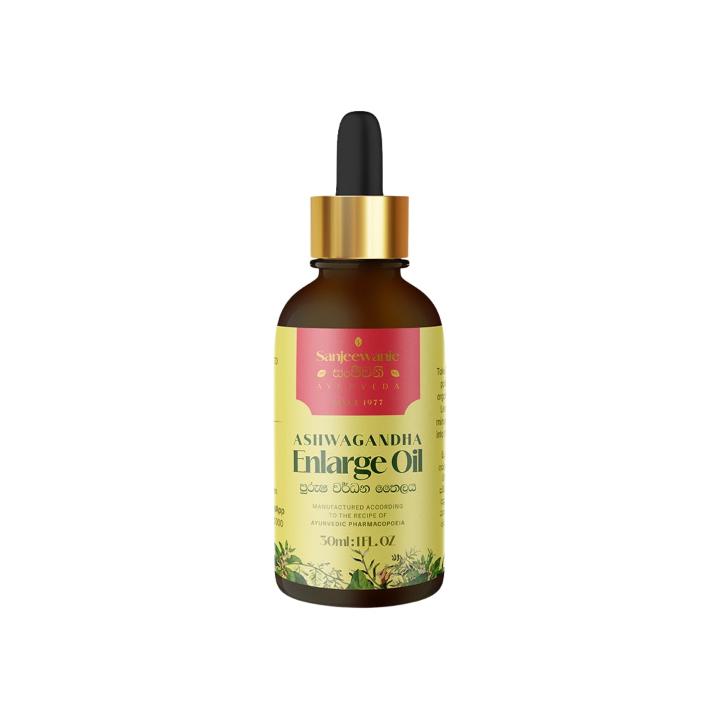 Sanjeewanie Ashwagandha Enlarge Oil (30 ml)
