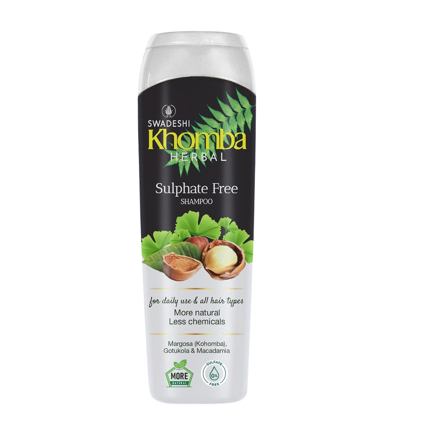 Swadeshi Khomba Skæl Kontrolshampoo (180 ml)
