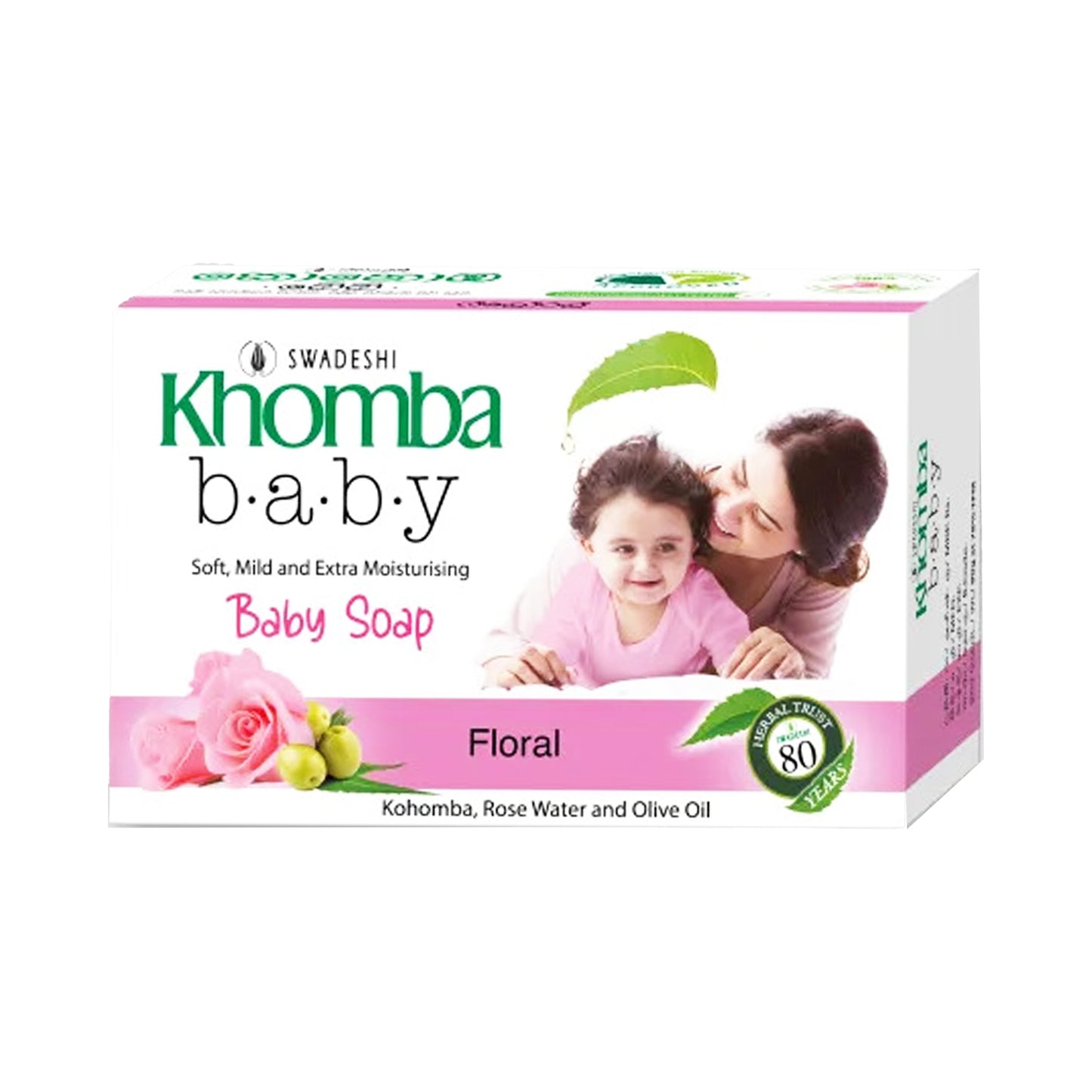Swadeshi Khomba babysæbe blomster (90 g)