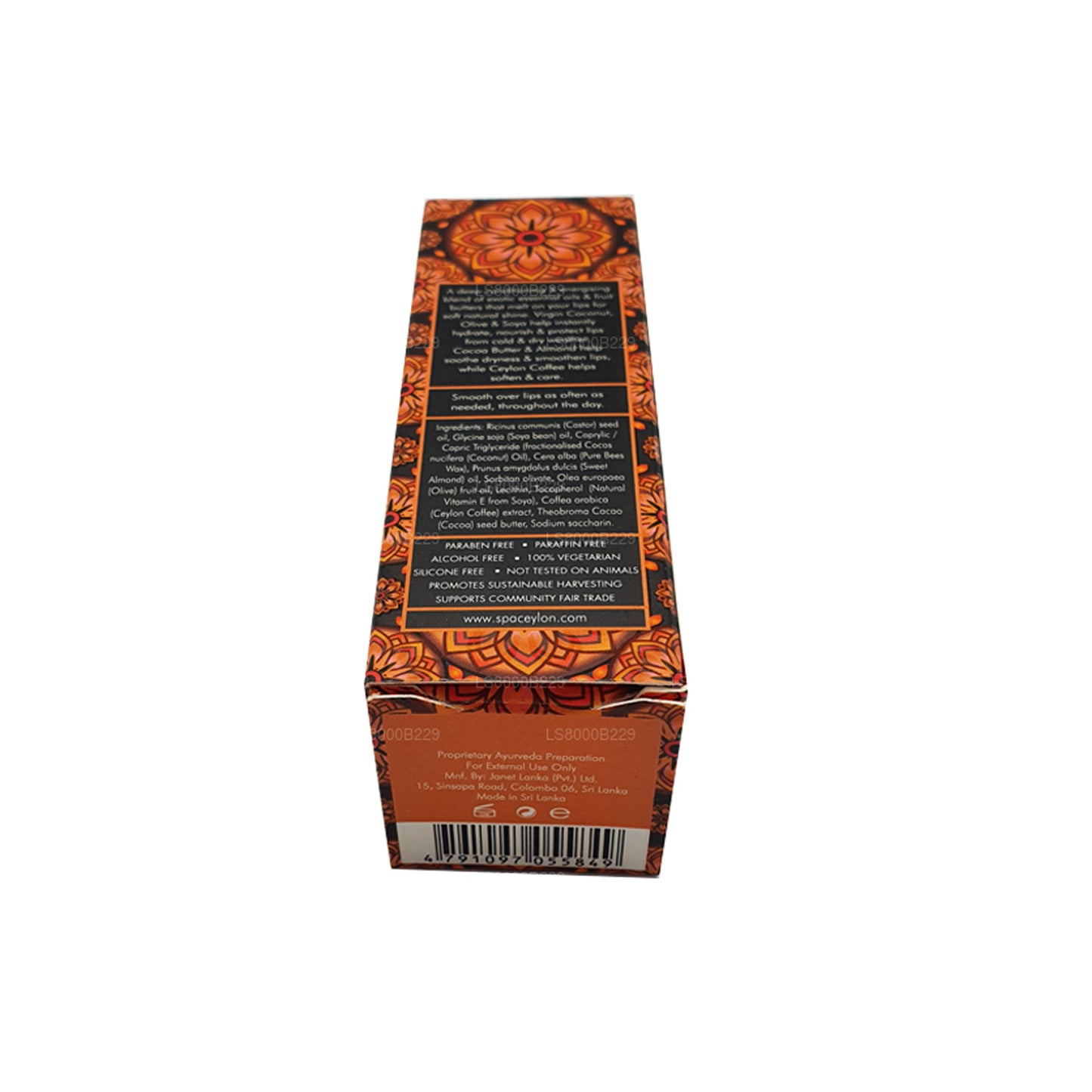 Spa Ceylon Ceylon Kaffe og kakao læbepomade (10g)