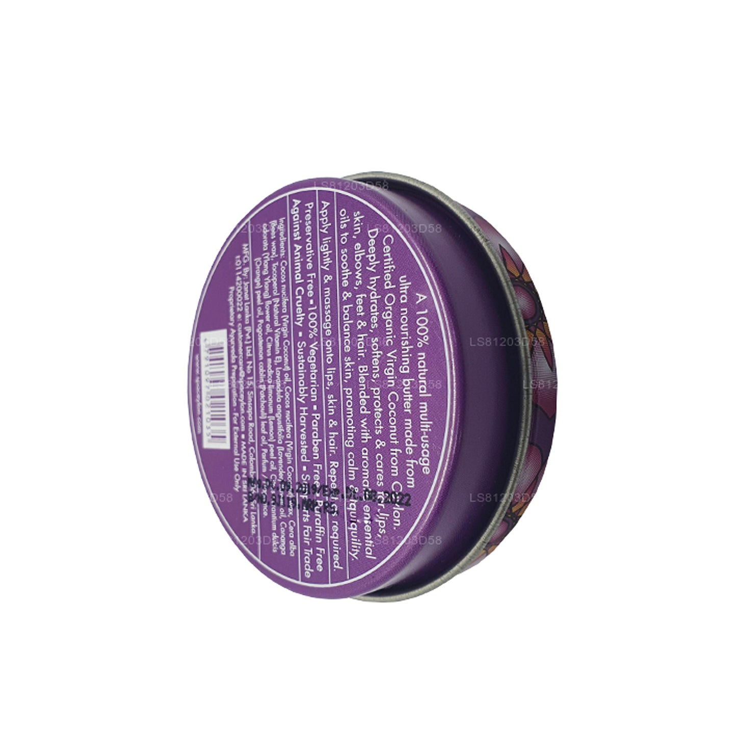 Spa Ceylon Ylang Lavendel Jomfru Kokos Naturligt Smør (25 g)