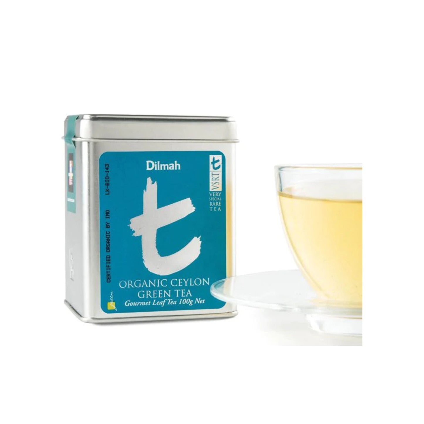 Dilmah t-serie Økologisk Ceylon grøn te (100g)