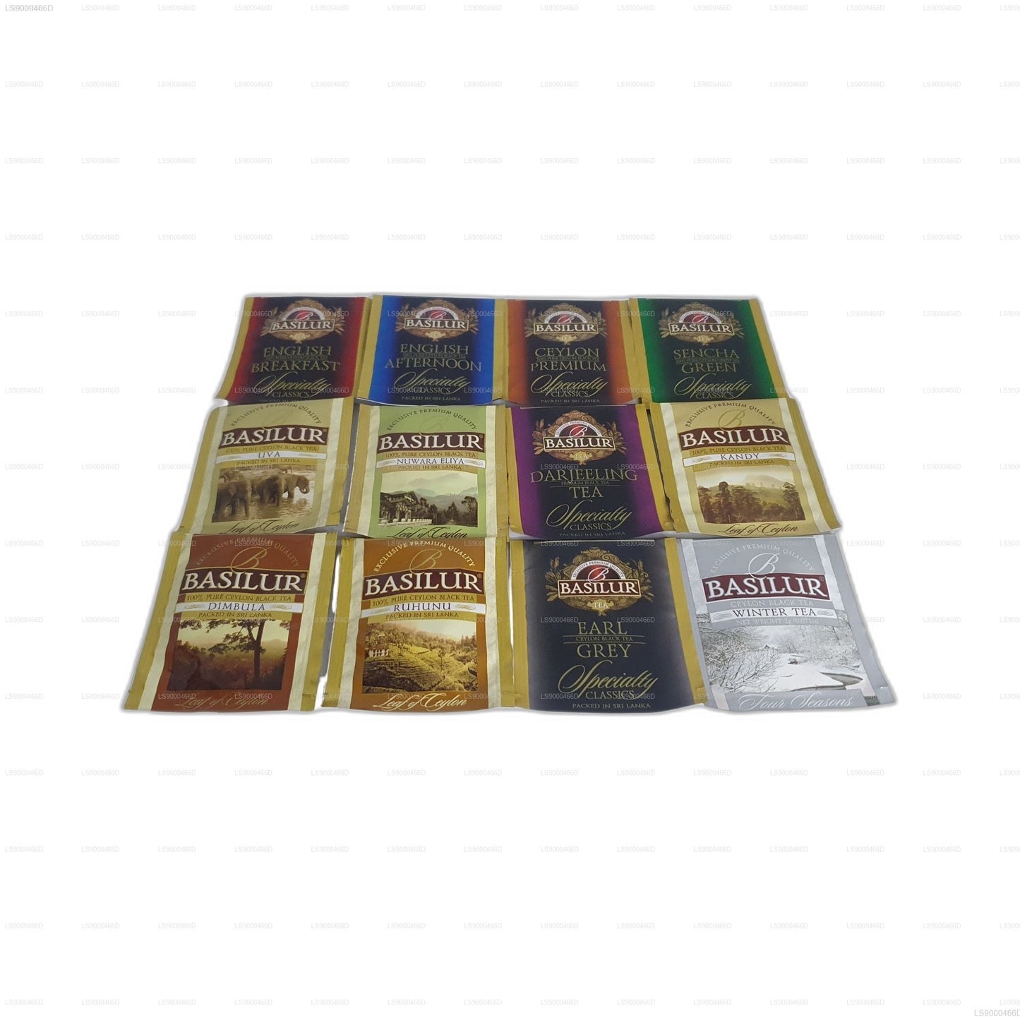 Basilur Executive Gifts assorterede træpræsentationssæt (235 g) 120 tebreve
