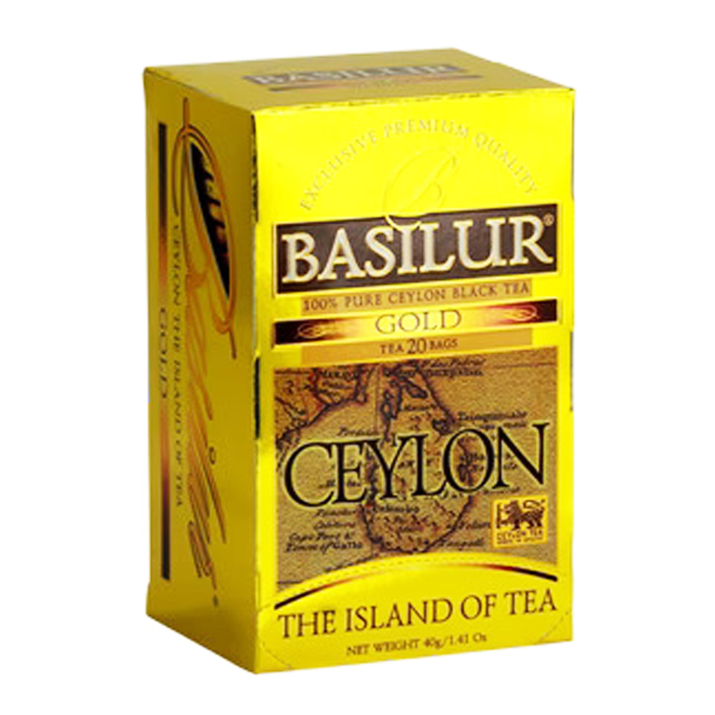 Basilur Island of Tea Ceylon Gold Tea (40g) 20 Tea Bags