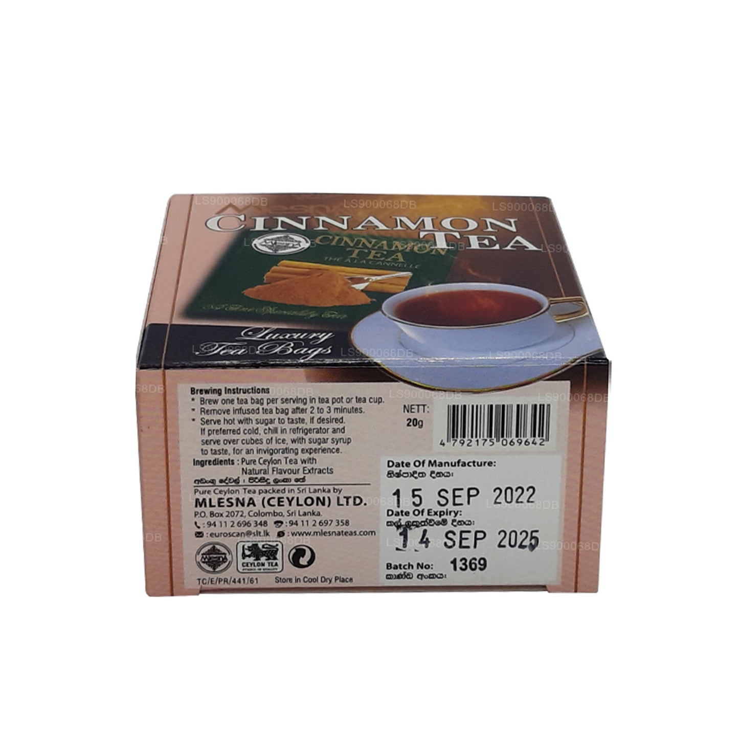 Mlesna Cinnamon Tea (20g) 10 Luksus Teposer
