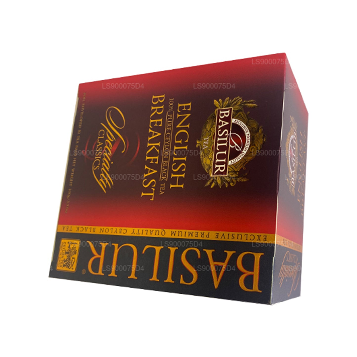Basilur engelsk morgenmad ren Ceylon sort te (200 g) 100 teposer
