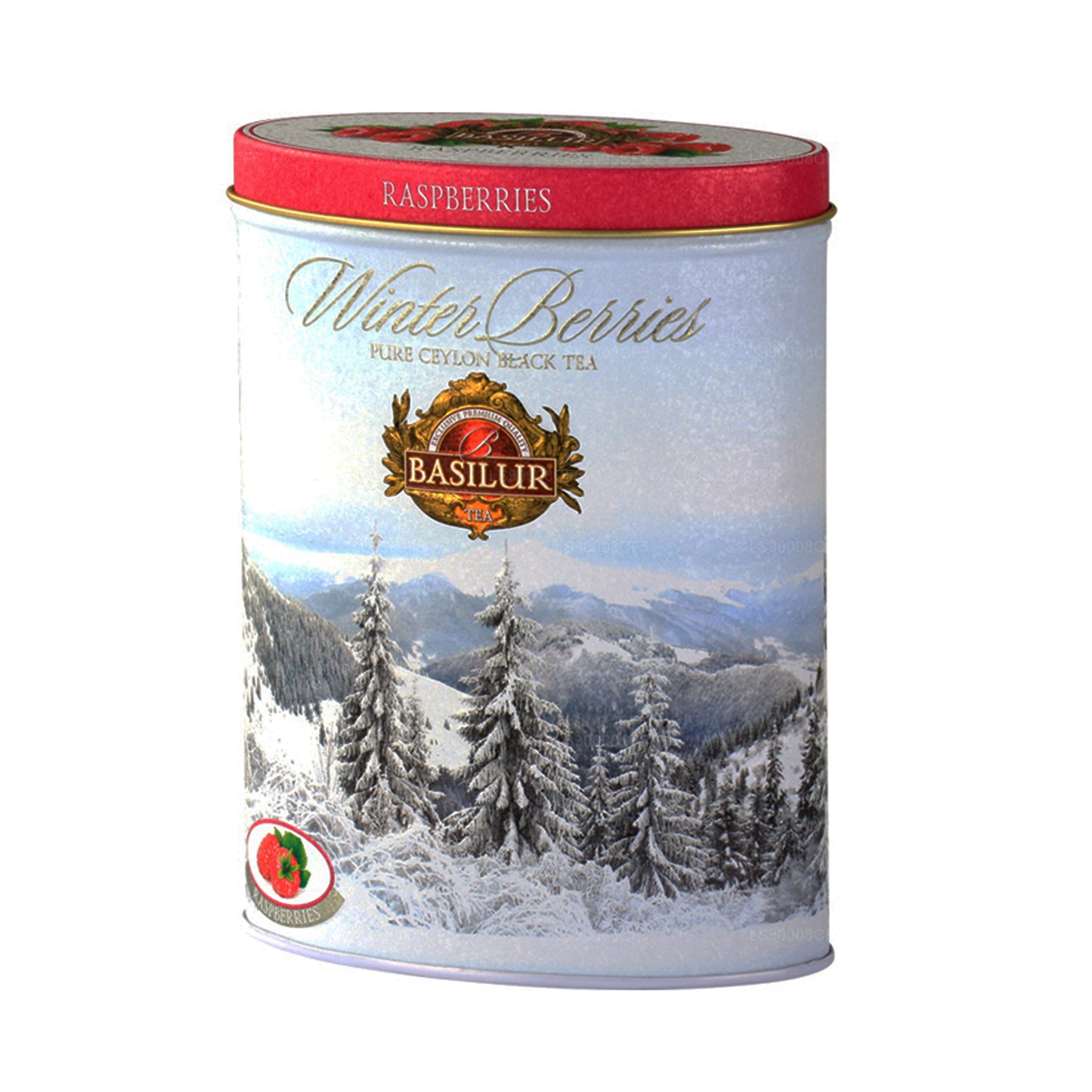 Basilur Vinterbær „Hindbær“ (100 g) Tin