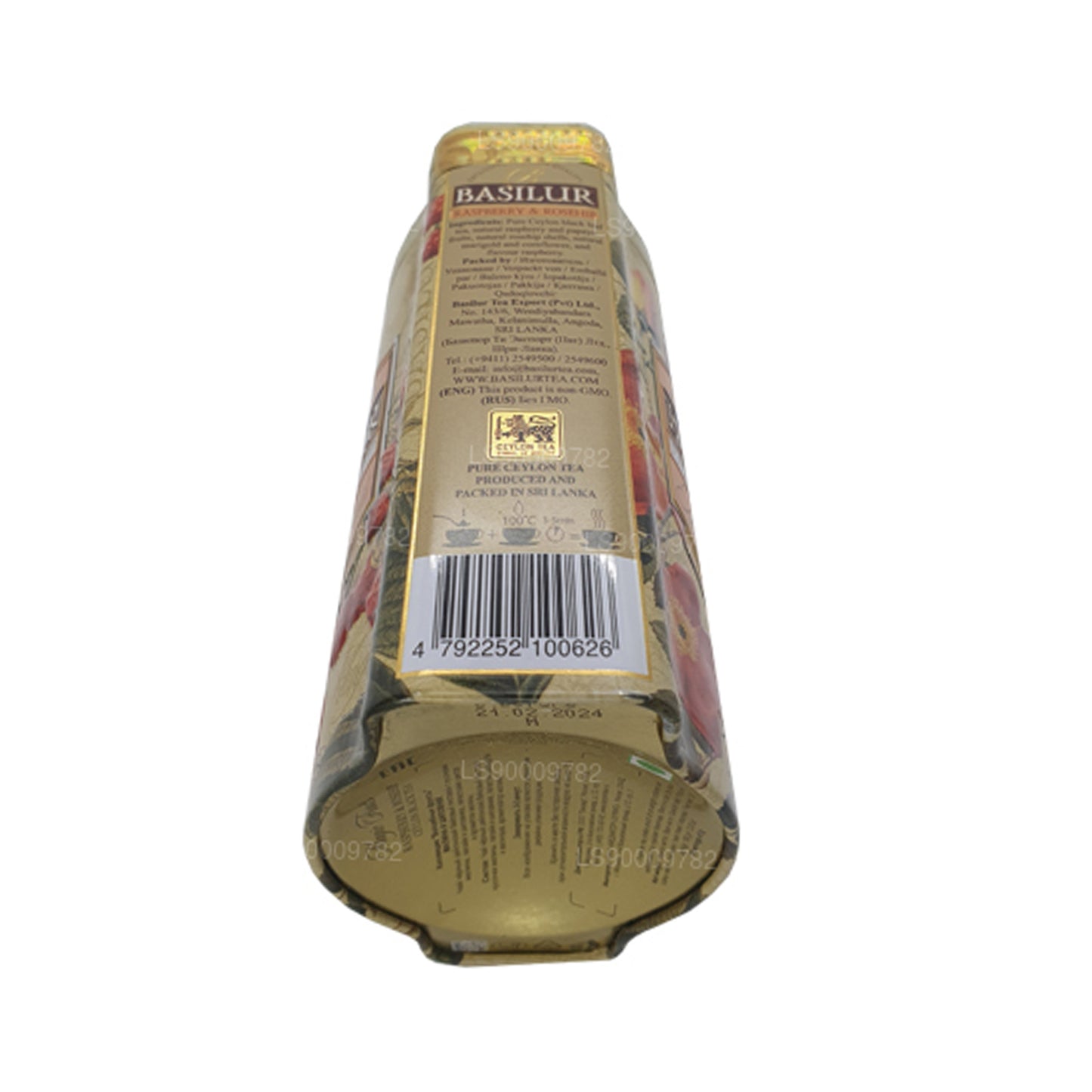 Basilur Magic frugter hindbær og hyben (100 g) Tin Caddy