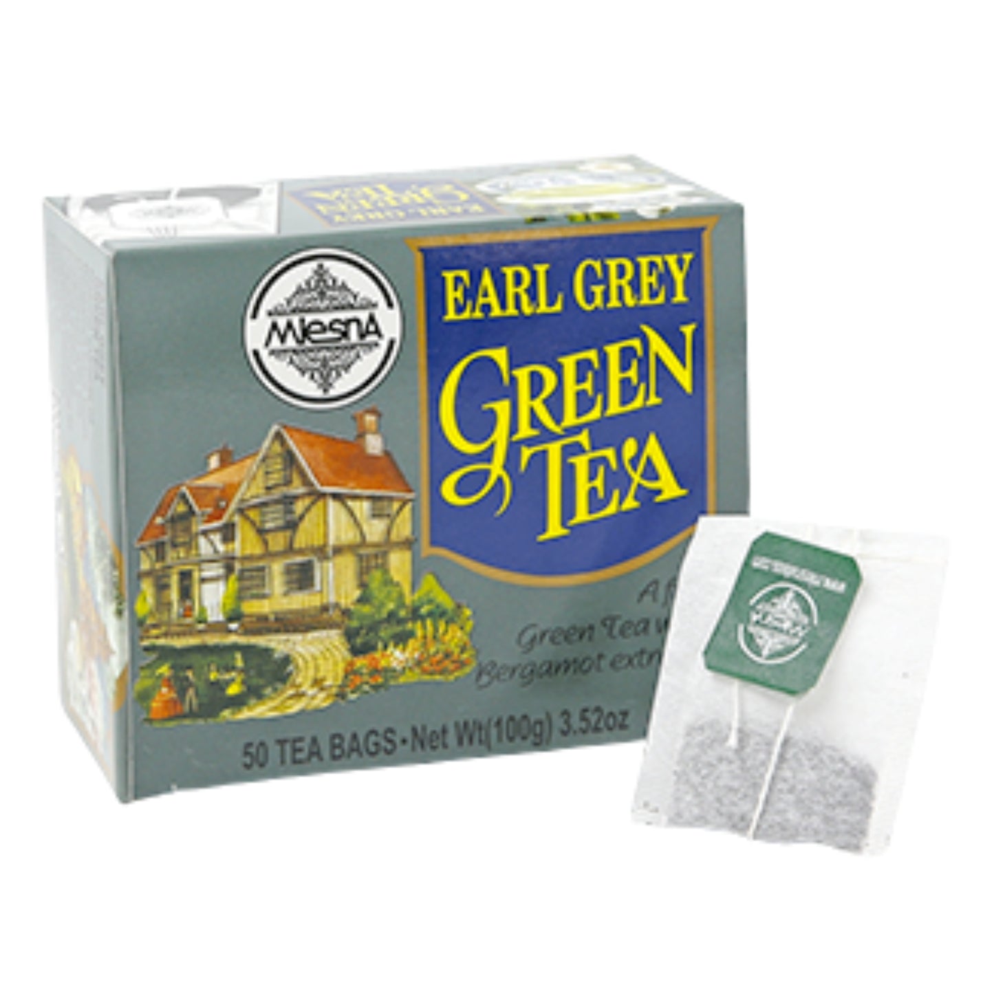 Mlesna Earl Grey Grøn Te (100g) 50 Tebreve