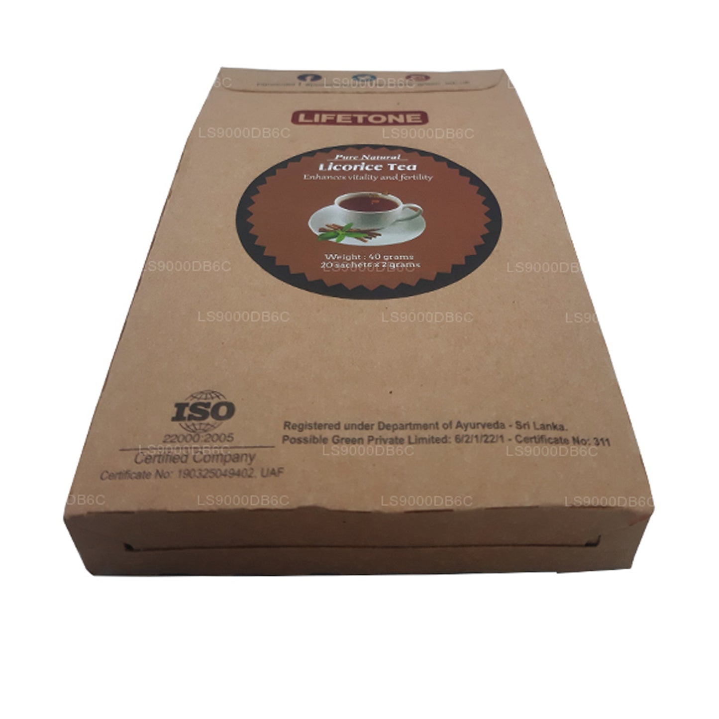 Lifetone lakrids te (40g)