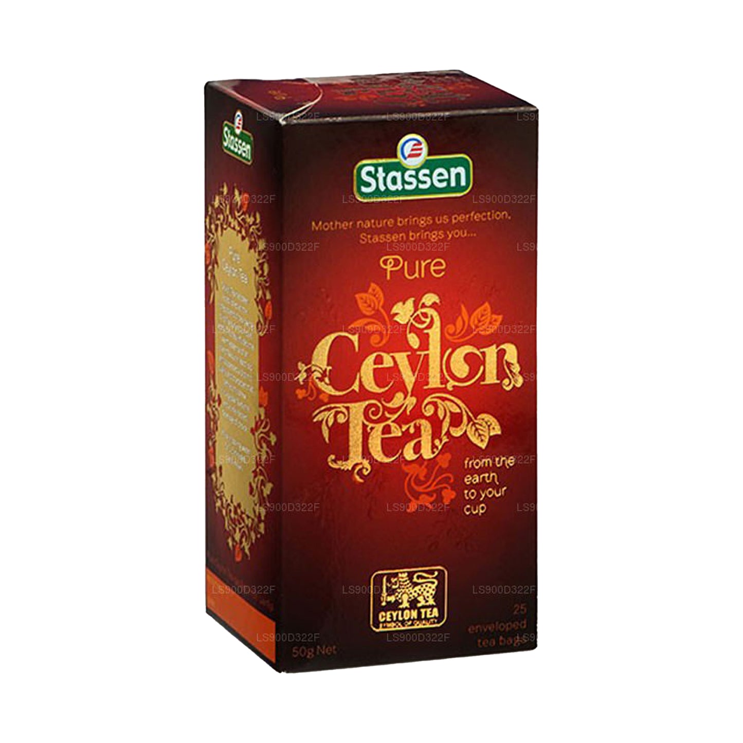 Stassen ren Ceylon sort te (50 g) 25 teposer