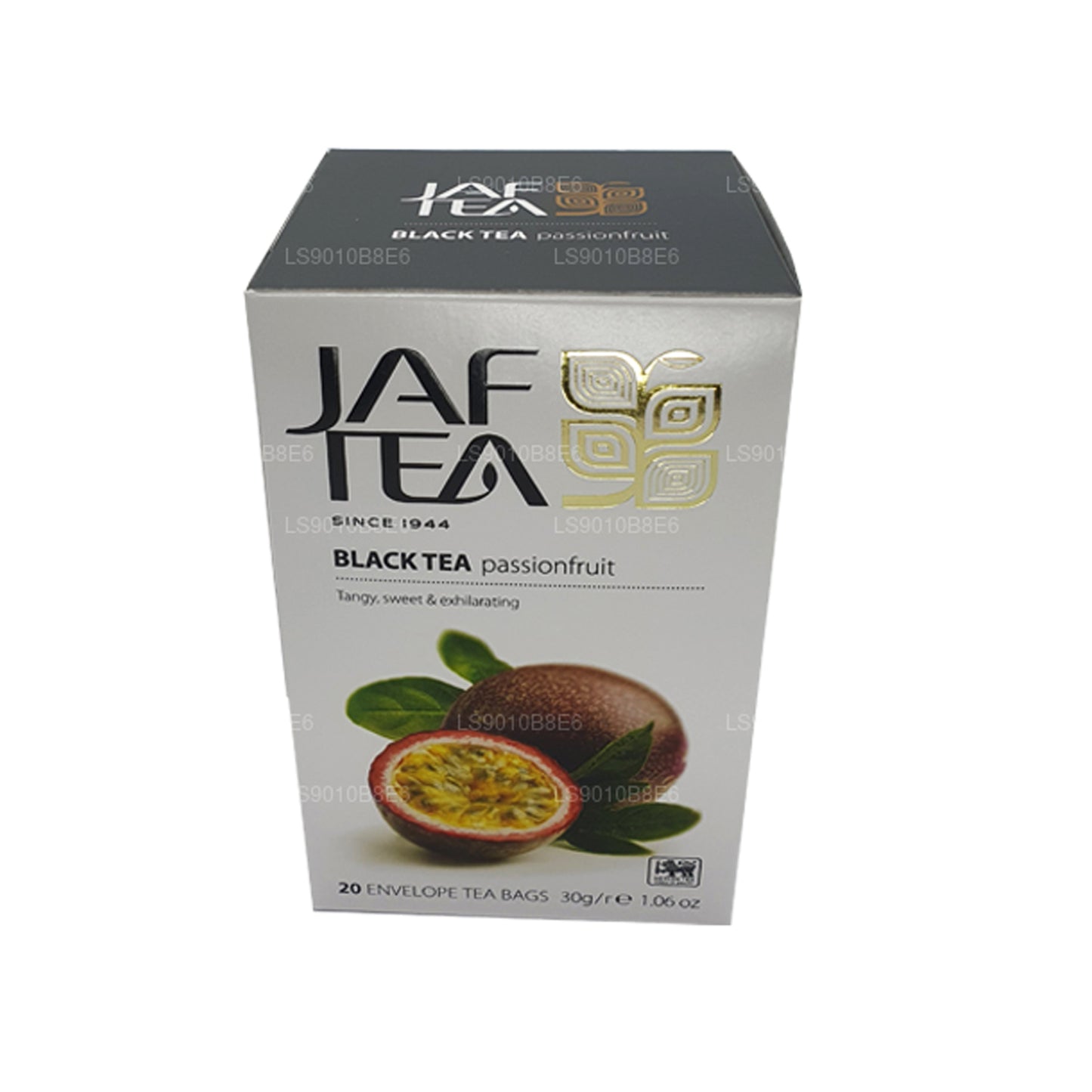 Jaf Tea Pure Fruits Collection Sort te Passionsfrugtfolie Envelop Teposer (30 g)