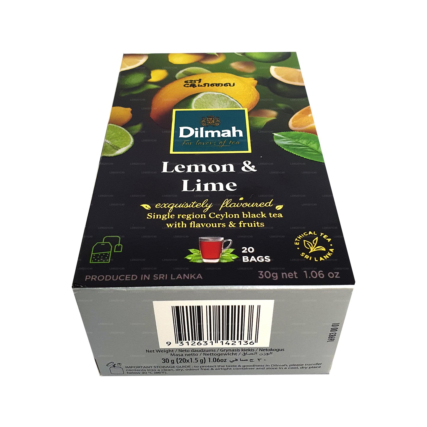 Dilmah citron aromatiseret te (30g) 20 teposer