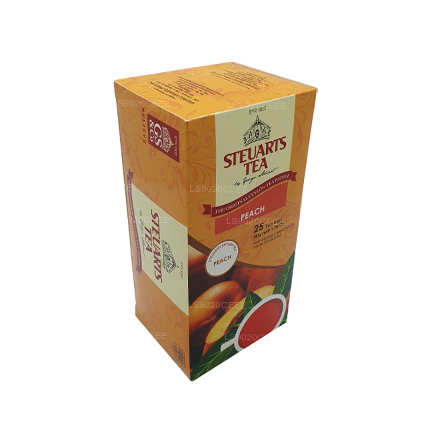 Steuarts fersken te (50g) 25 poser