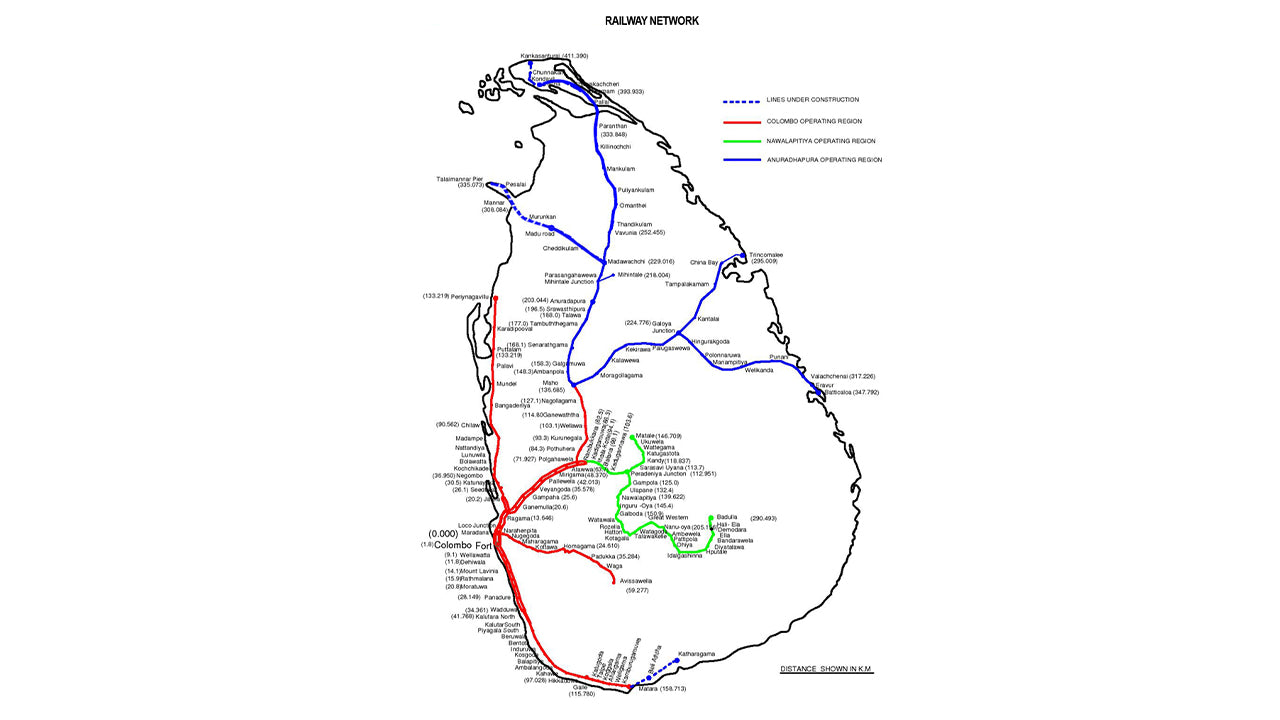 Togbilletter fra Matara City til Colombo Fort