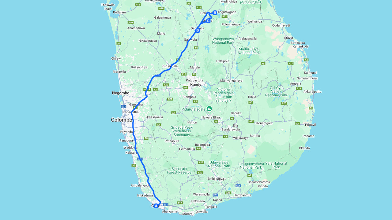 Wildlife og World Heritage Tour fra Galle (2 Dage)