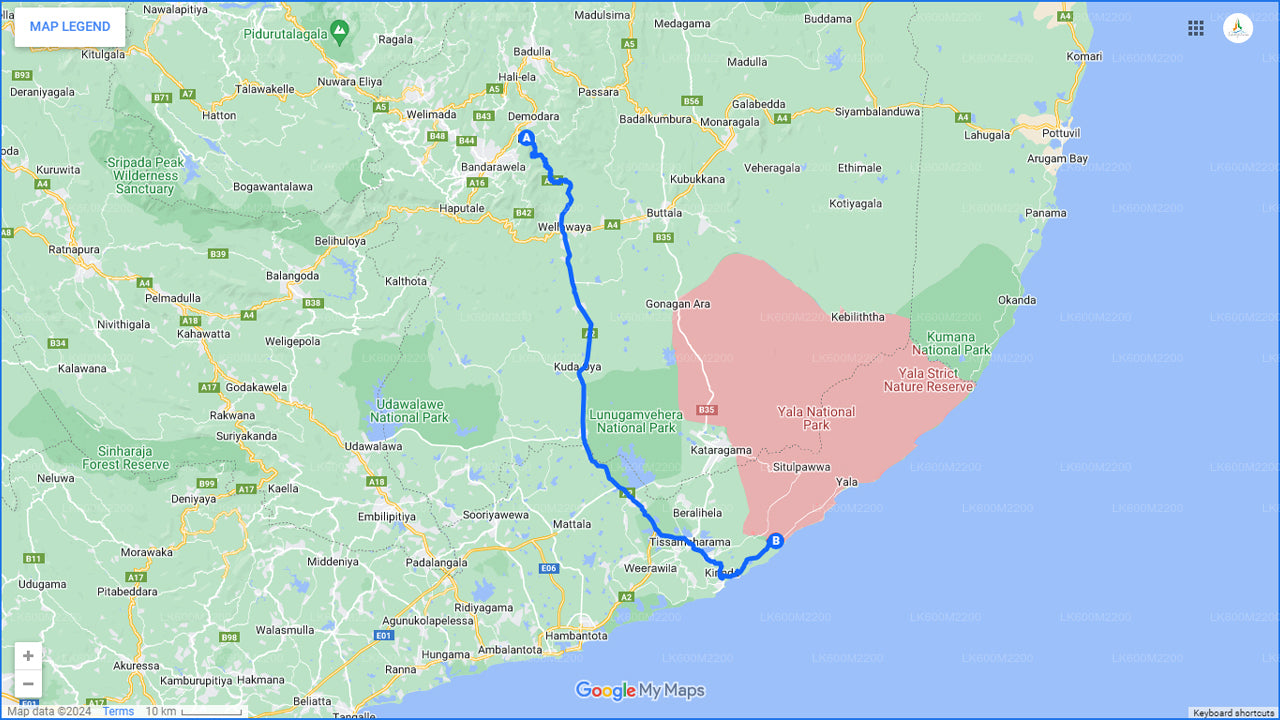 Yala Nationalpark Safari fra Ella