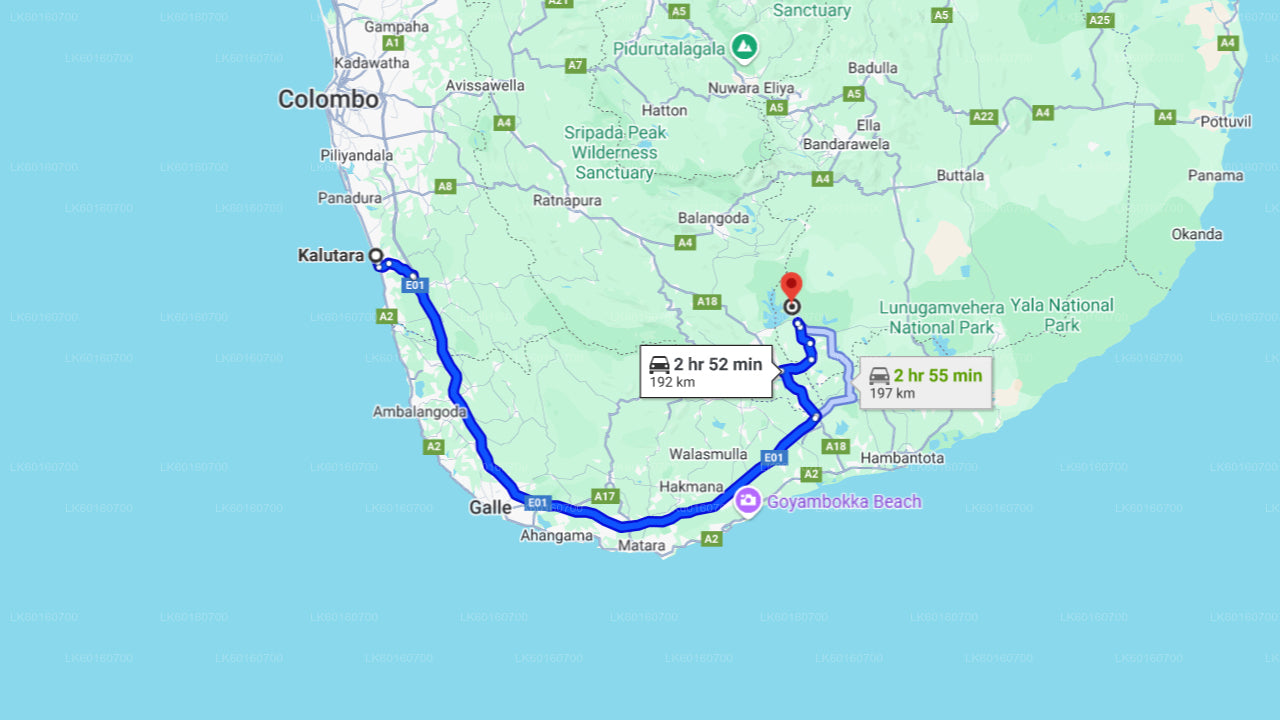 Udawalawe National Park Safari fra Kalutara