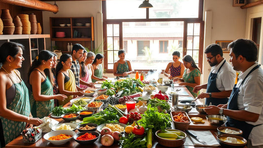 Markedstur og srilankansk madlavningskursus fra Unawatuna