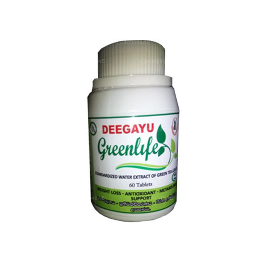 Deegayu Greenlife grøn te-ekstrakttabletter (60 tabletter)