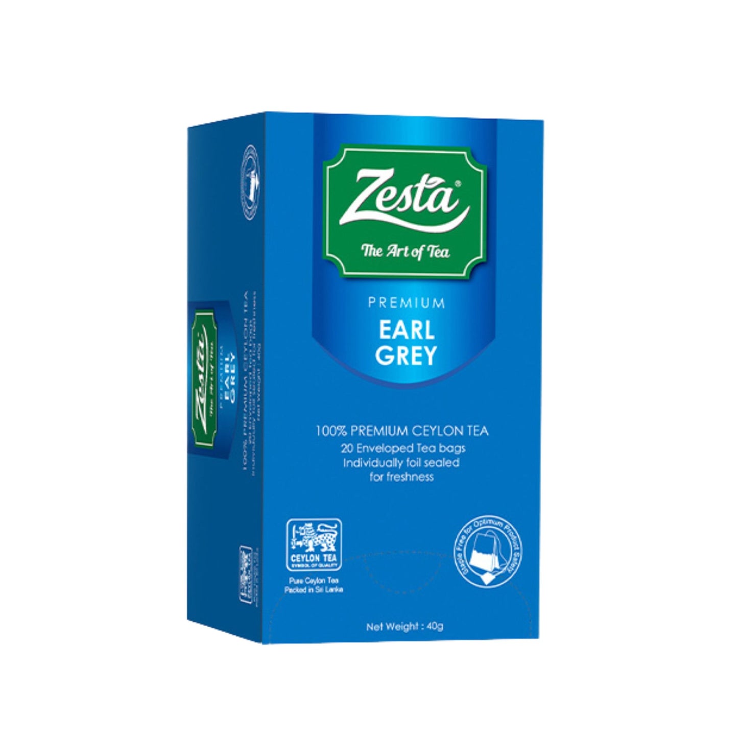 Zesta Premium Earl Grey (40g) 20 Enveloped Tea Bags