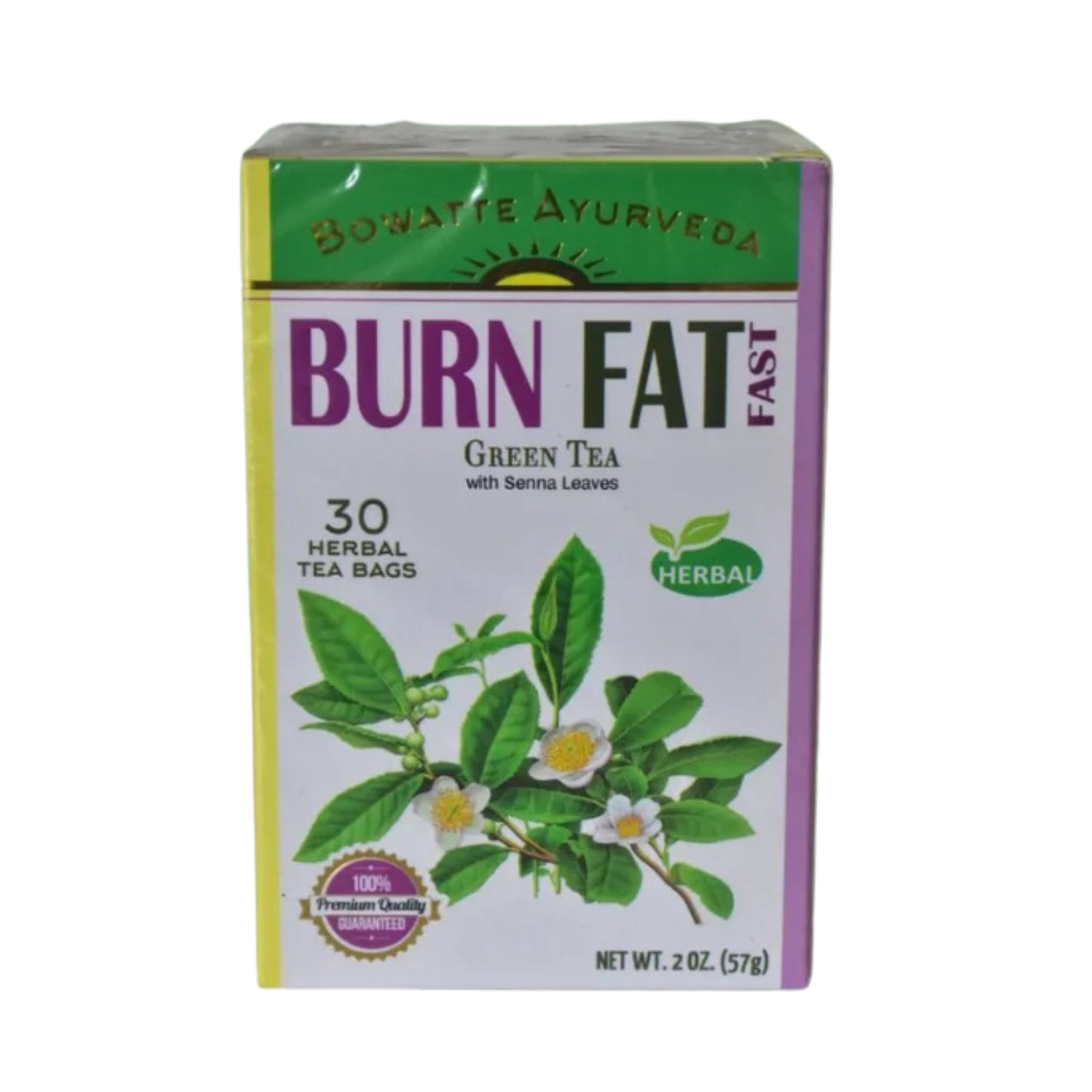 Bowatte Burn Fat Fast Grøn Te (57 g)