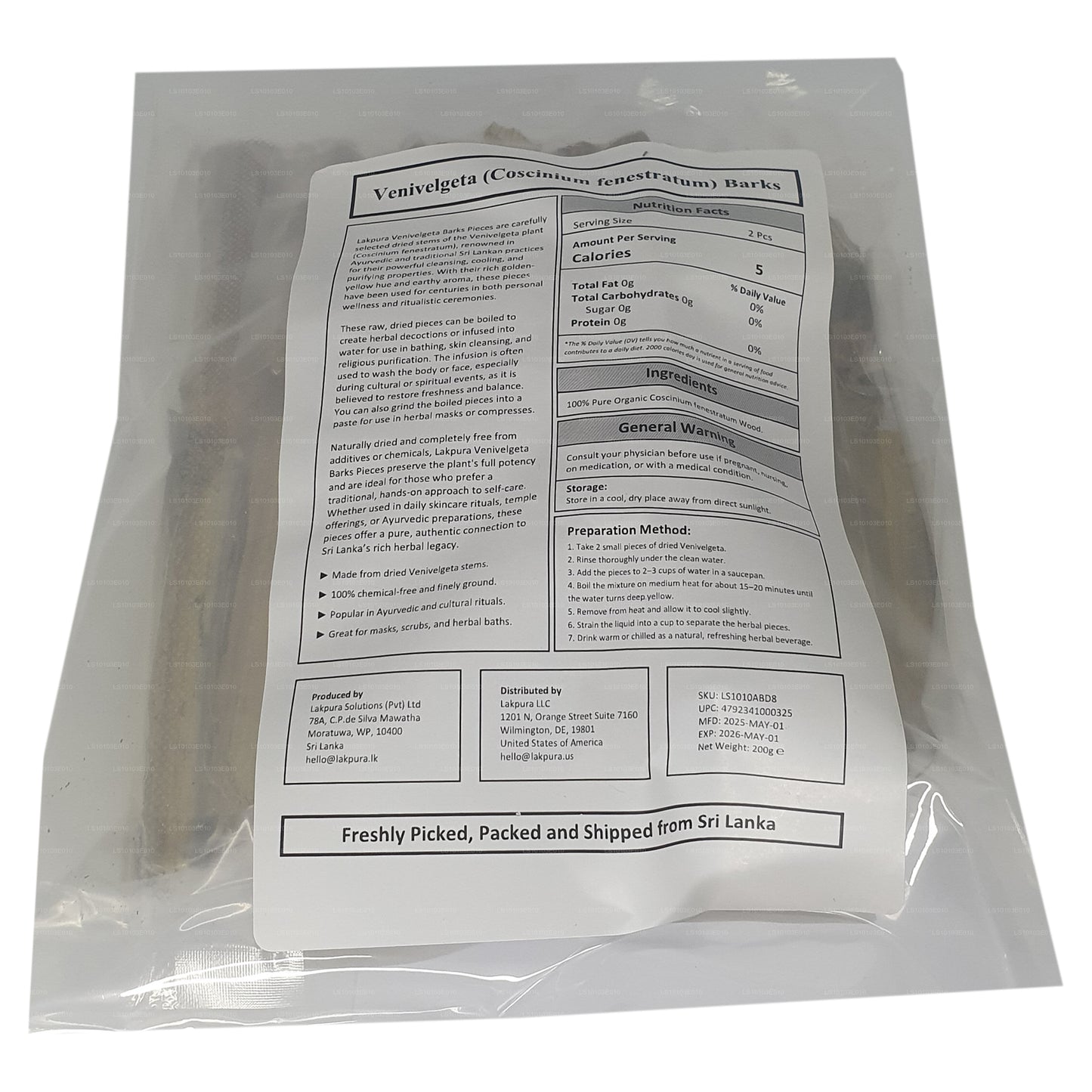 Lakpura Venivelgeta bjælker