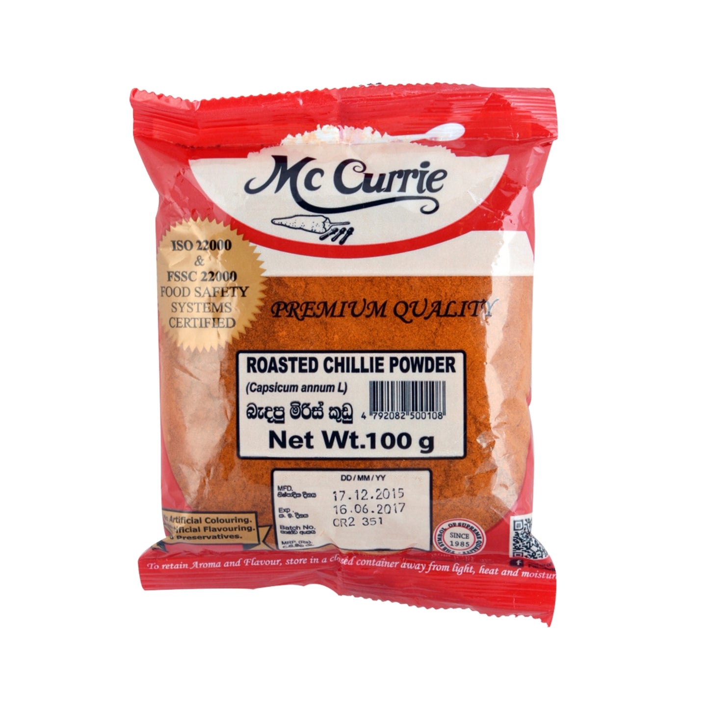 Mc Currie Ristet Chili Pulver
