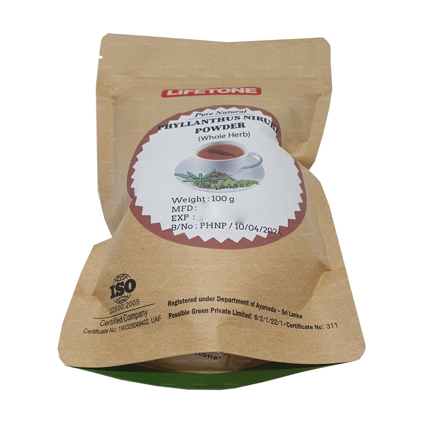 Lifetone Phylanthus Niruri pulver (100 g)
