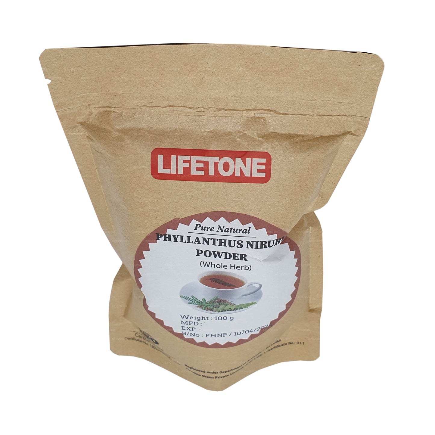 Lifetone Phylanthus Niruri pulver (100 g)