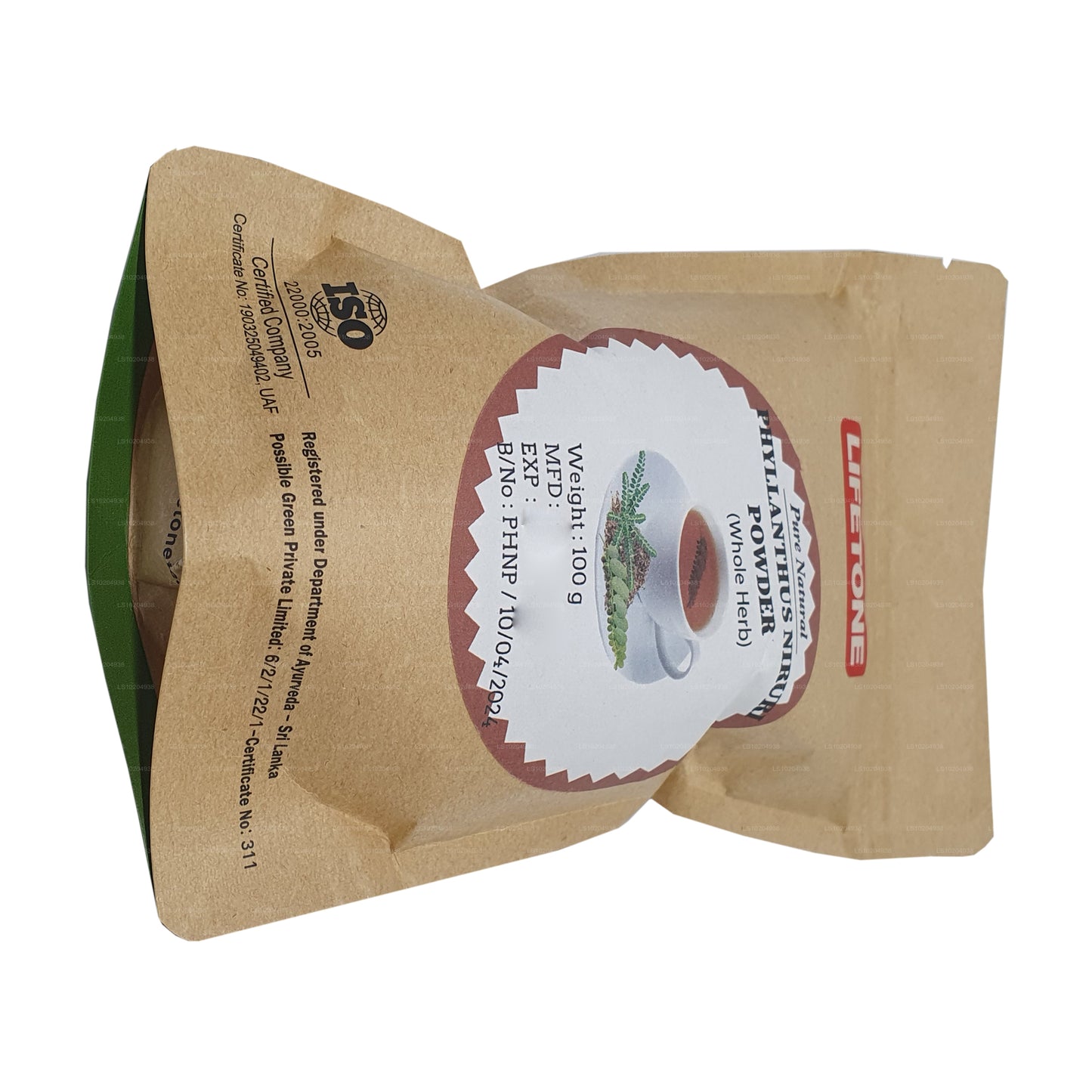 Lifetone Phylanthus Niruri pulver (100 g)