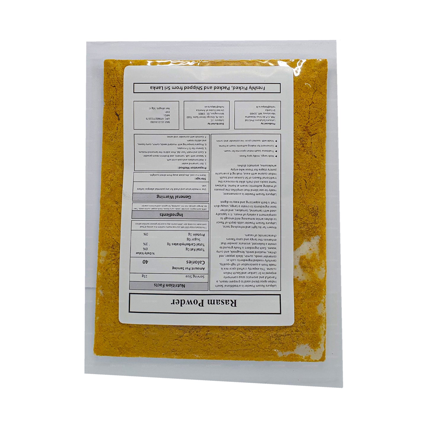 Lakpura Rasam Pulver