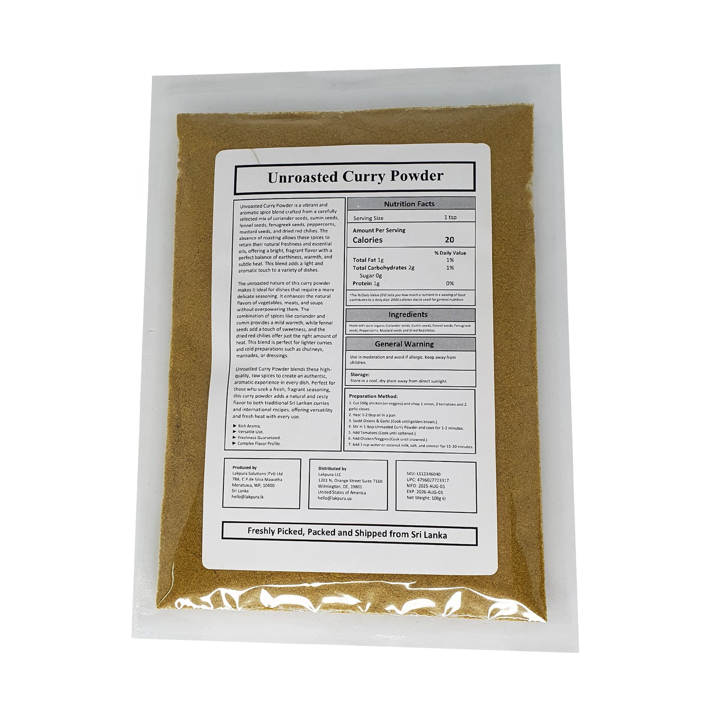 Lakpura® karrypulver (Thuna Paha)