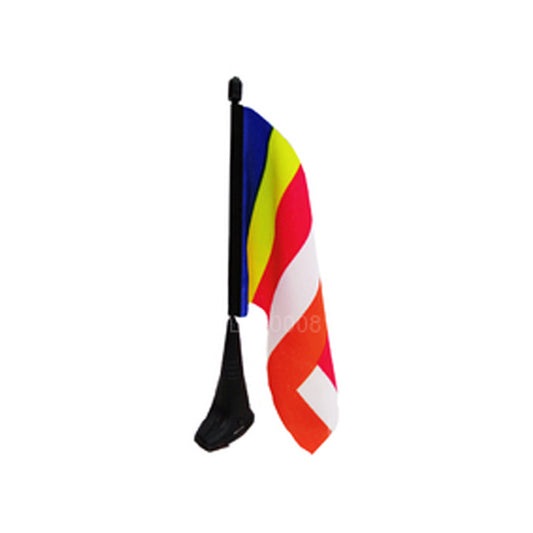 Buddhistisk flag med magnetisk fod