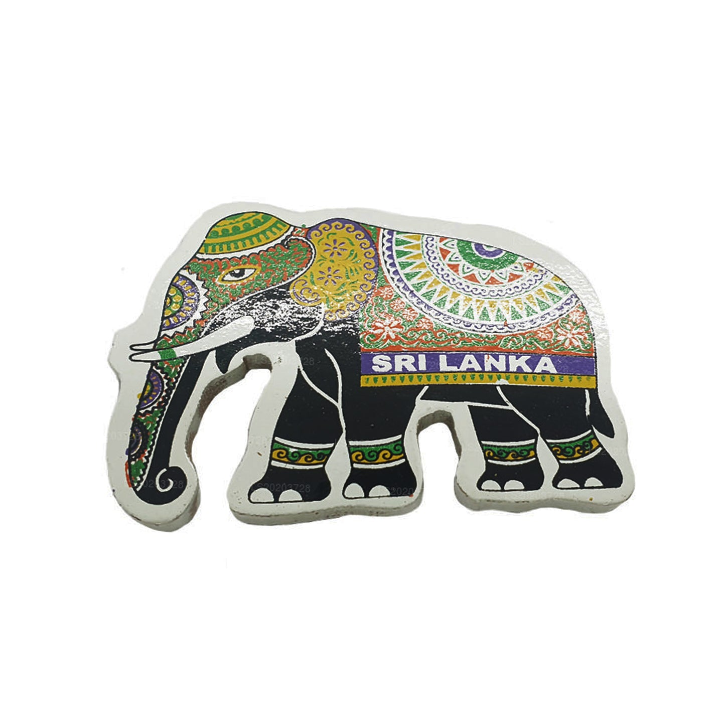 Sri Lankas traditionelle Perahera Elephant Køleskab Magnet