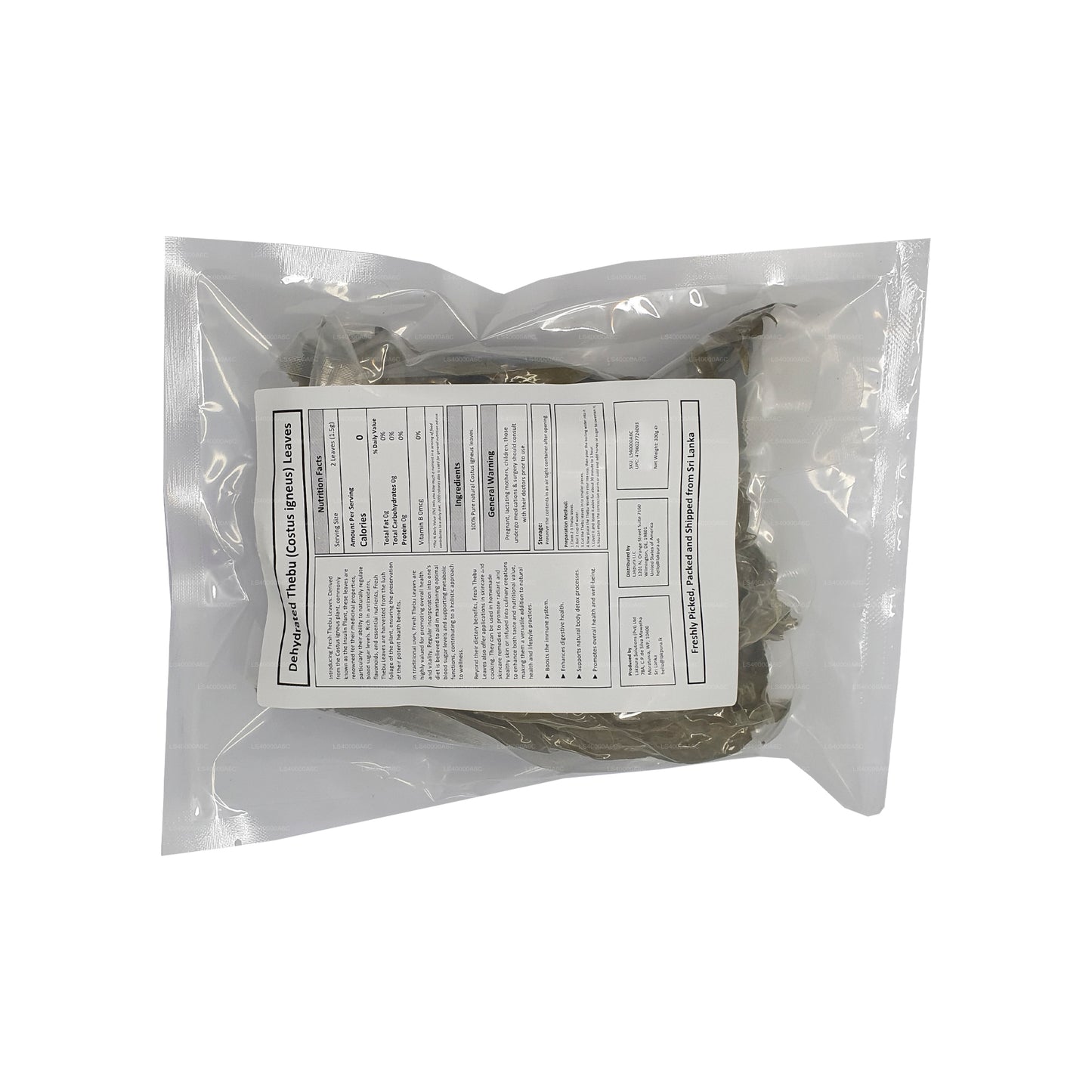 Lakpura® Dehydrated Thebu Leaves