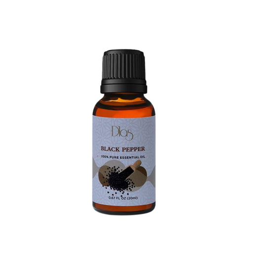 D'las sort peber æterisk olie (20 ml)