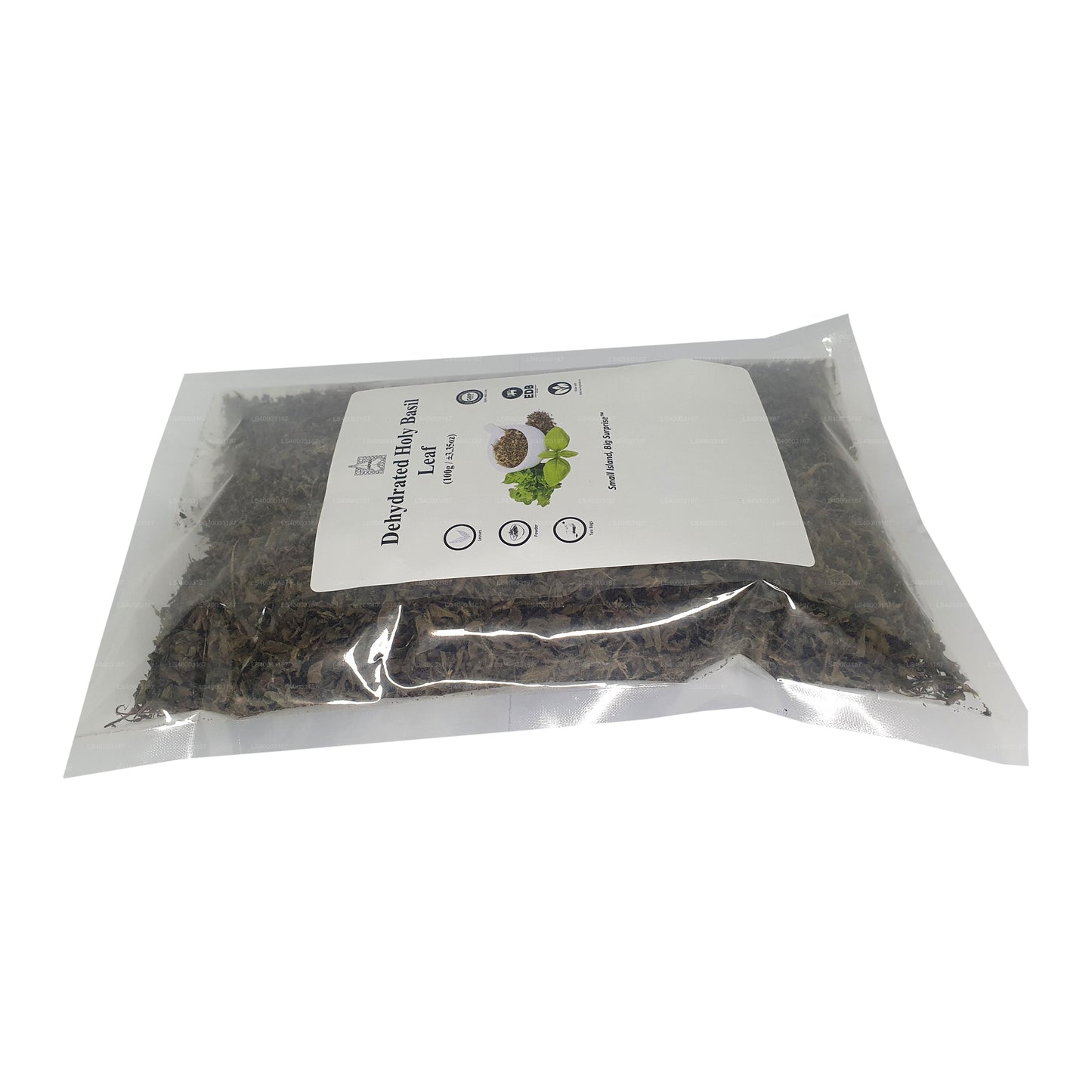 Lakpura dehydreret hellig basilikum Tulsi-blade