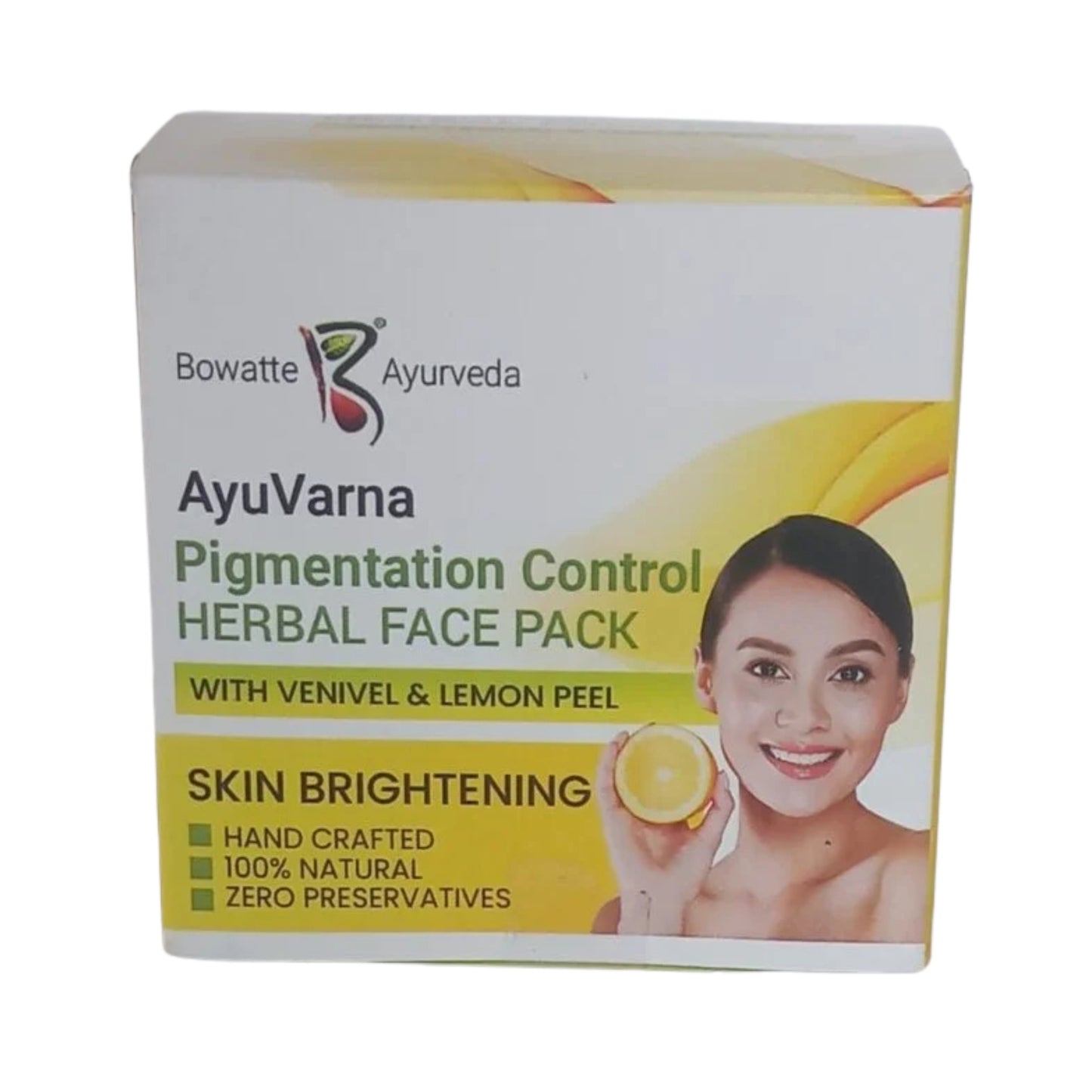 Bowatte Ayu Varna Pigmentation Control Urtemaske til ansigt (35 g)