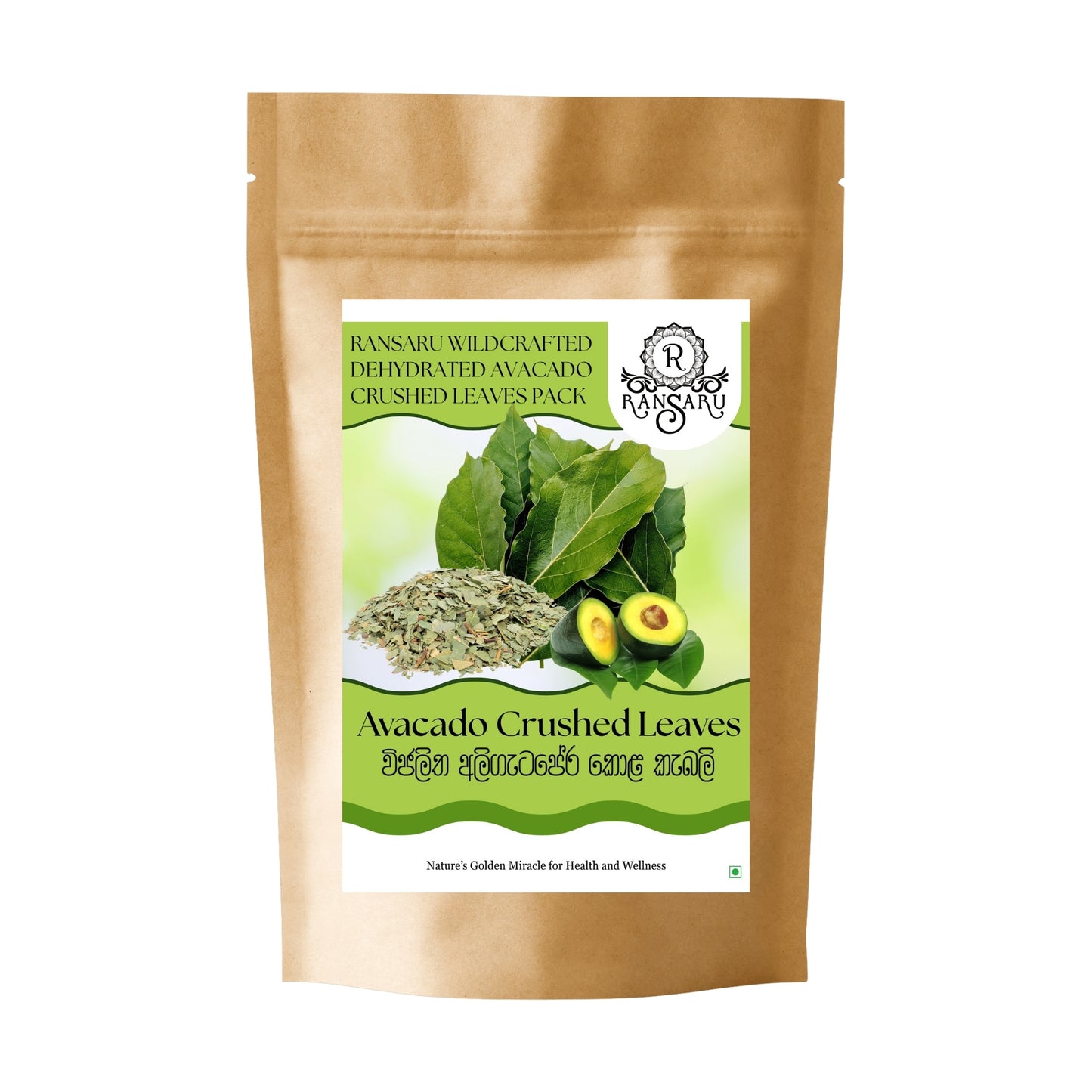 Ransaru Wildcrafted Dehydreret Avocado Knuste Blade Pakke