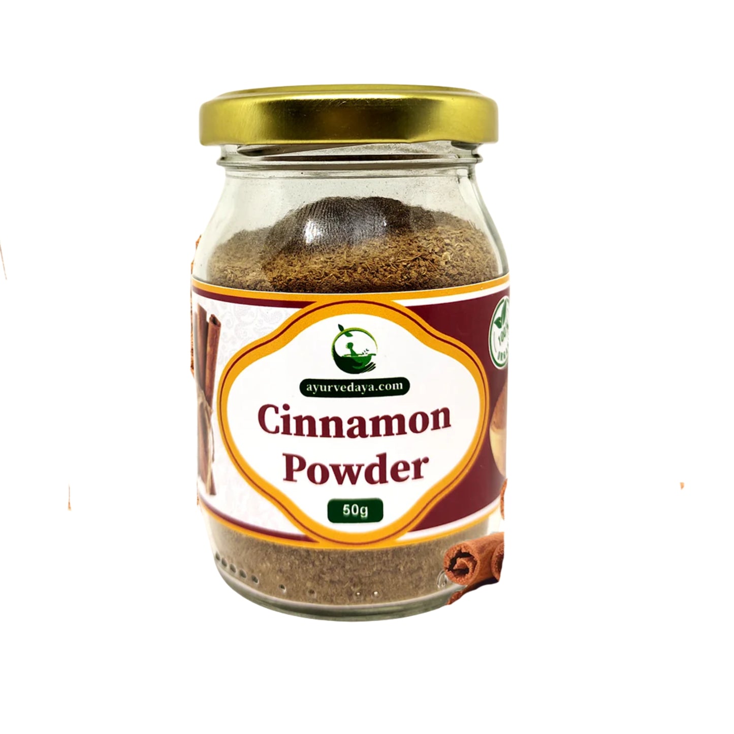 Ayurvedaya Premium Organic Cinnamon Powder (50g)