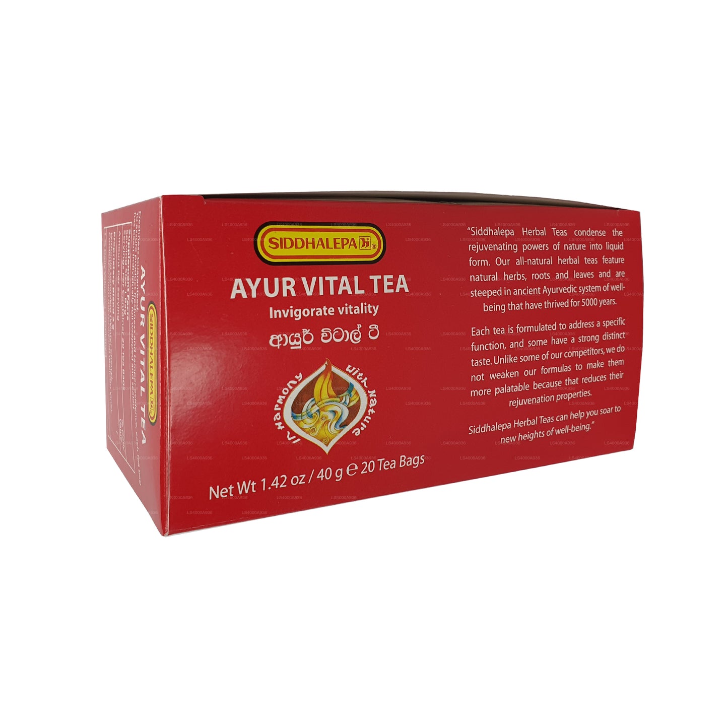 Siddhalepa Ayur Vital Te (40g) 20 Teposer