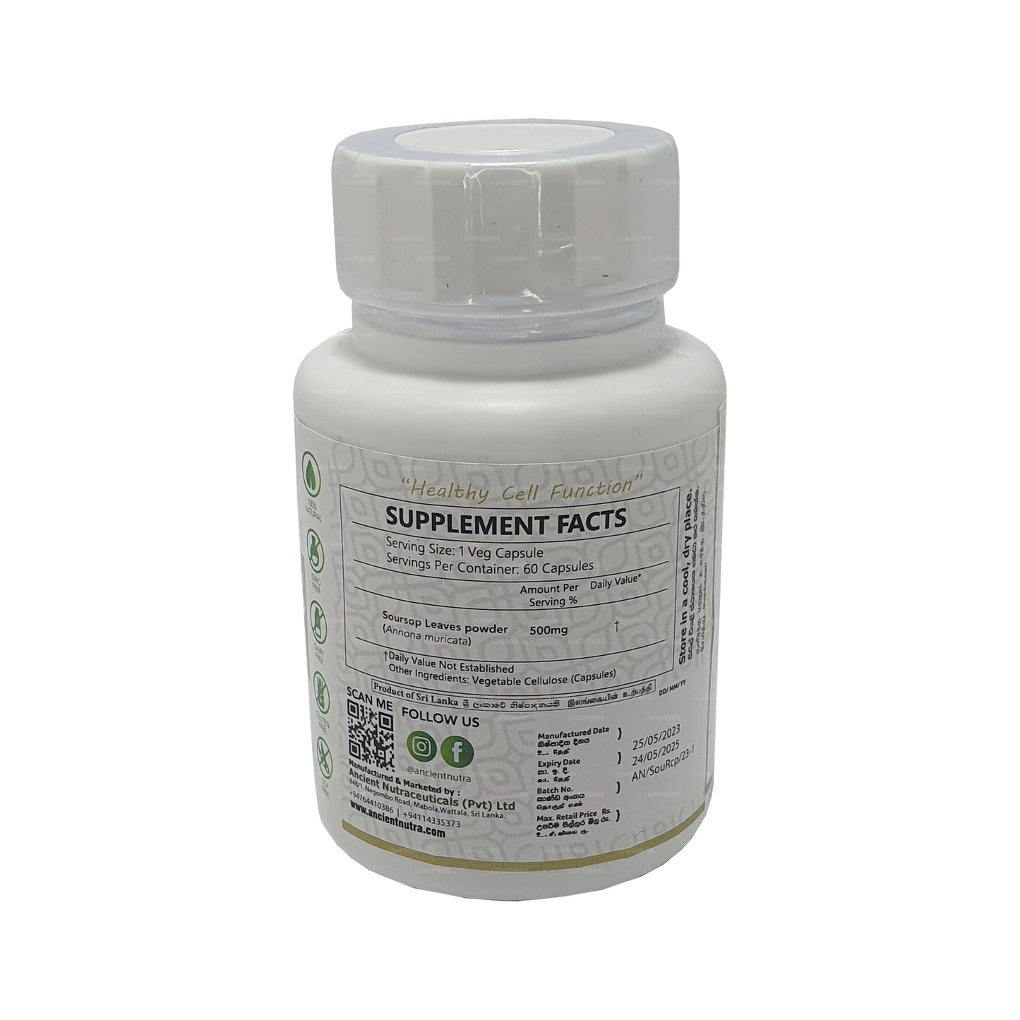 Ancient Nutra Soursop (60 kapsler)